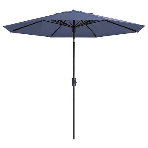 Madison Parasol de jardin Paros II Luxe 300 cm bleu saphir