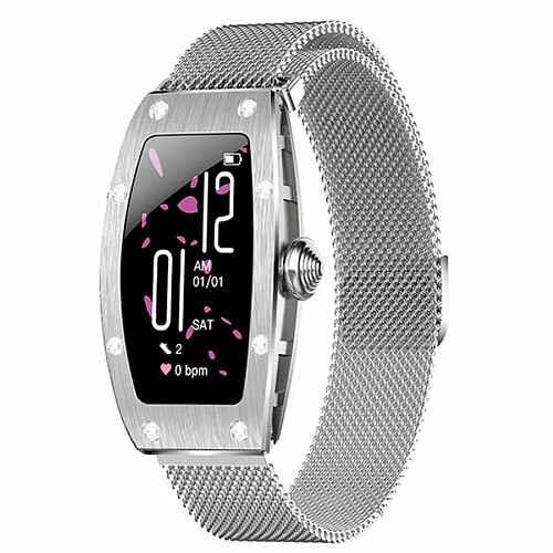 Smartwatch K18 Svarovski silver