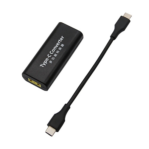 Universal Adaptateur d'alimentation CC USB 3.1 C pour connecteur d'ordinateur portable Lenovo ASUS Prise carrée