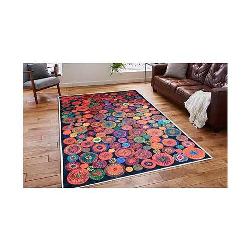 Mani Textile Tapis HAPPY Noir