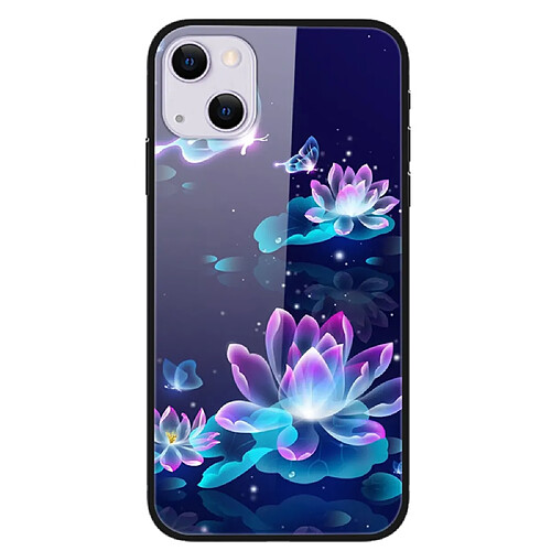 Coque en TPU anti-rayures, antichoc Lotus lumineux pour votre iPhone 13 6.1 pouces