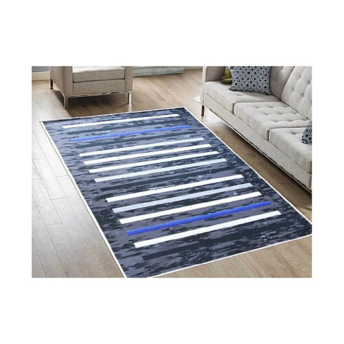 Mani Textile Tapis Rayures Noir