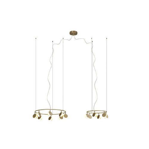 Luminaire Center Suspension LED Shell Or