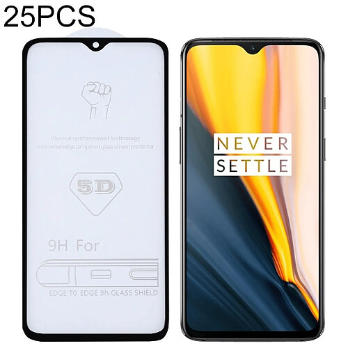 Wewoo Film de verre trempé de plein écran pour colle25 PCS 9H 5Dpour OnePlus 7