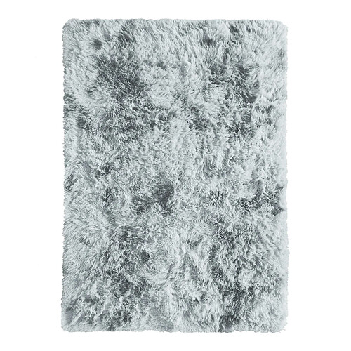 Thedecofactory YOGI EFFECT - Tapis shaggy moderne gris clair 120x170