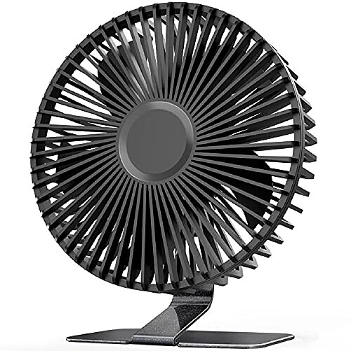 Ventilateur de bureau USB SLENPET 6 pouces, 4 vitesses, Ultra silencieux, 90? Réglage pour un Meilleur Refroidissement, Mini Ventilateur de Table de Bureau Puissant Portable, Petit Ventilateur Personnel