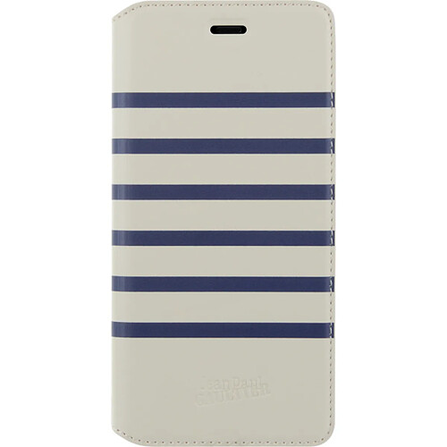 Alpexe Etui folio Marinière blanche et bleue Jean Paul Gaultier pour Huawei P10