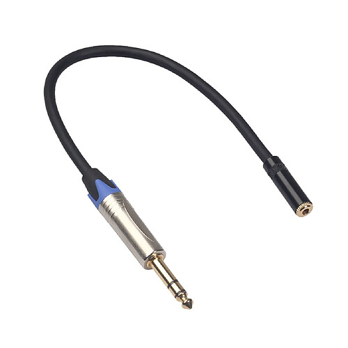 Câble audio Cordon Ligne 6.35mm Mâle à 3.5mm Femelle Connexion TC203NF03