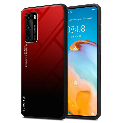 Cadorabo Coque Huawei P40 Etui en Rouge