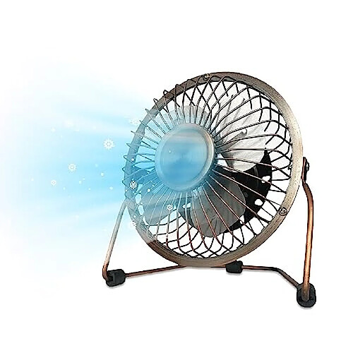 Ventilateur de Bureau USB Albert Austin, Petit Ventilateur pour Bureau / Ventilateurs de Bureau Usb / 4 Pouces, Ventilateur de Bureau de Refroidissement Portable Ventilateur Électrique Silencieux pour Bureau, Maison, Voiture