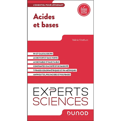 Acides et bases : l'essentiel pour l'étudiant