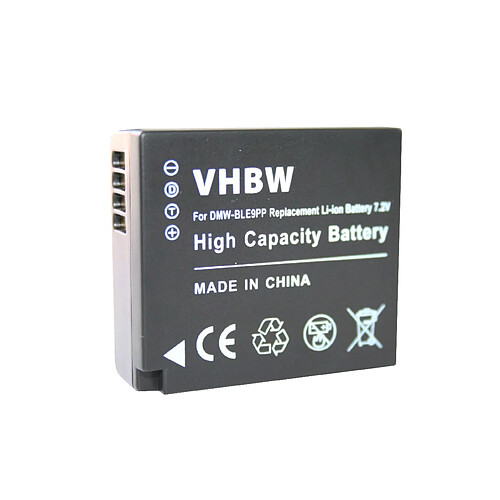 Vhbw Batterie LI-ION pour Panasonic Lumix DMC-GF3CW, DMC-GF3K, DMC-GF3P, DMC-GF3R remplace DMW-BLE9, DMW-BLE9E