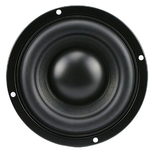 Universal Haut-parleur noir 4 pouces subwoofer unité de caisson de son 4 ohms 40W polymère caoutchouc longue durée ordinateur haut-parleur multimédia mise à niveau 1PC |(Le noir)