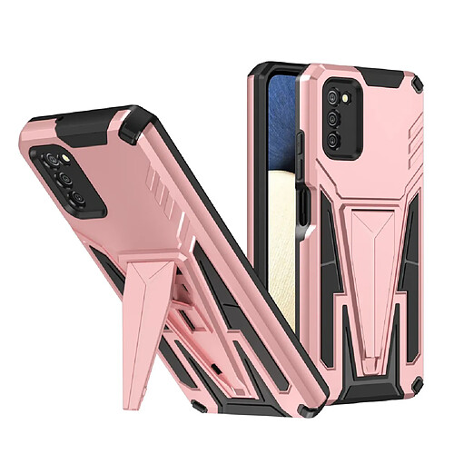 Coque en TPU antichoc avec béquille or rose pour votre Samsung Galaxy A20s