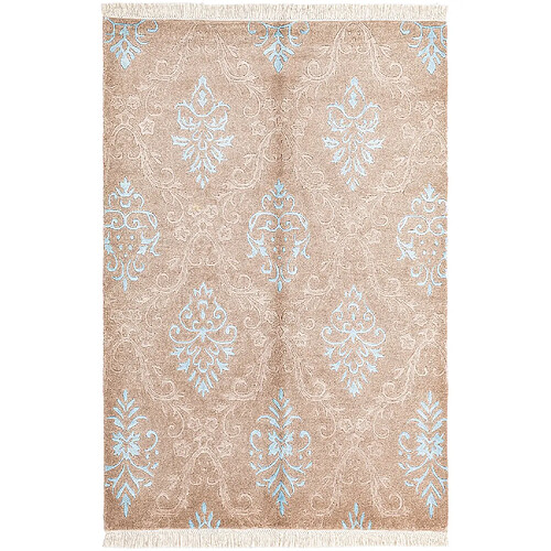 Vidal Tapis de laine 193x130 brun Darya