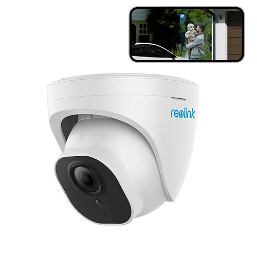 Reolink 8MP Caméra Surveillance Extérieure PoE Dôme, Détection de Personne/Véhicule, Support Audio, Vision Nocturne IR, Etanche IP66, Time Lapse