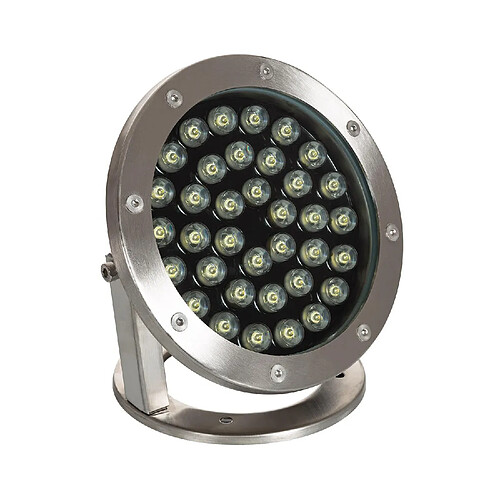 Ledkia Spot LED Fixation au Sol 12V 36W Submersible IP68 Blanc neutre 4000K