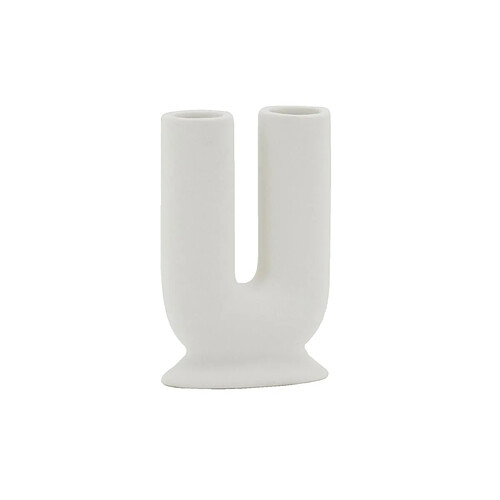 Aubry Gaspard Vase en porcelaine U blanc.