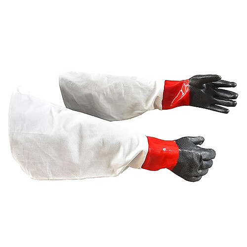 25 "sable Dynamitage Gants Travail de Nettoyage Pièces Du Boîtier de Protection Gants, Une Bonne Étanchéité, Anti-coupe, une Ventilation efficace,