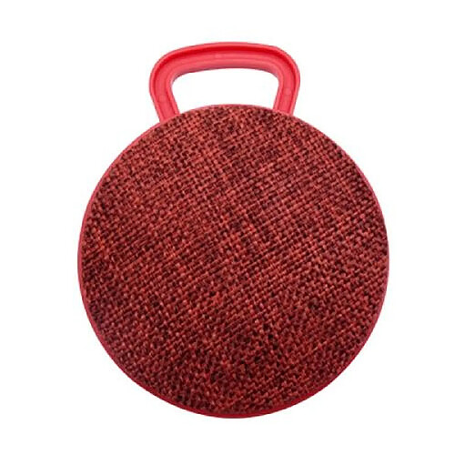 Yonis Mini Enceinte Bluetooth Portable Ronde Texture Tissu Appels Mains Libres Support TF Carde