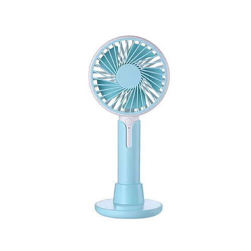 YP Select Support de téléphone portable Mini Fan Handheld Portable Fan - Bleu 99X38X220mm