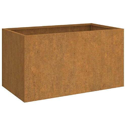 Maison Chic Jardinière,Bac à fleurs - pot de fleur 62x40x39 cm acier corten -GKD61751