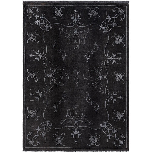 Vidal Tapis de laine 236x170 gris Darya