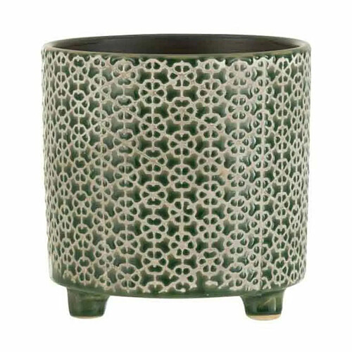 Paris Prix Cache-Pot Déco en Céramique Minada 16cm Vert