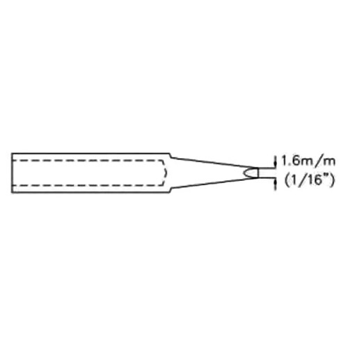 Perel Panne De Fer À Souder - Forme De Burin - 1.6 Mm (1/16 )