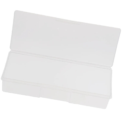 plastique transparent avec couvercle boîte de rangement 19.5x7.8x4cm