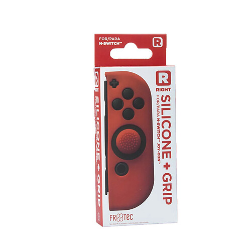 Blade Joy Contrôleur Silicone Skin - droite - Rouge + Poignées - Nintendo Switch