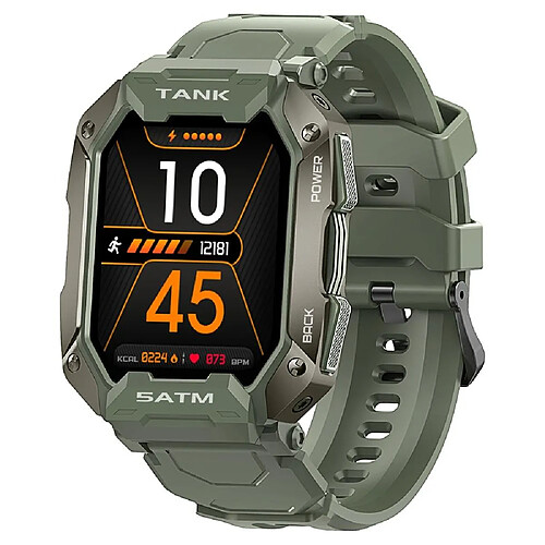 Yonis Montre Connectée 5ATM IP69K Cardio Sommeil Bluetooth 5.0