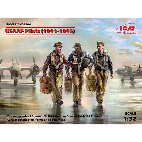 USAAF Pilots (1941-1945) (3 figures) - 1:32e - ICM