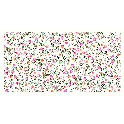 Alter Chemin de cuisine, 100% Made in Italy, Tapis antitache avec impression numérique, Chemin de table antidérapant et lavable, Modèle Fleurs - Bettie, cm 100x52