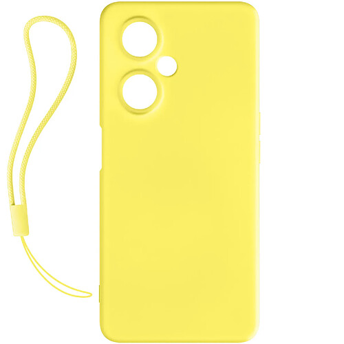 Avizar Coque pour OnePlus Nord CE 3 Lite 5G Silicone Soft Touch Mate Anti-trace Jaune