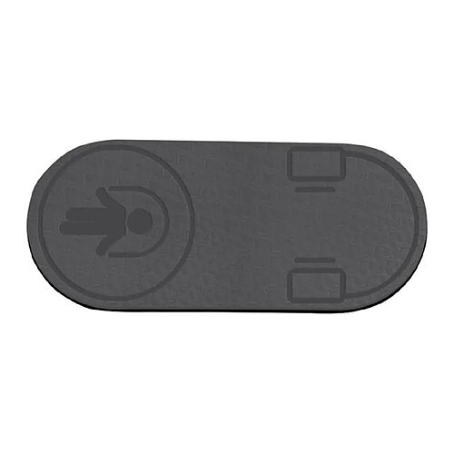 Universal Tapis de yoga à la corde de saut silencieux Tapis haute densité Tapis d'amortissement à la corde de saut pour l'aérobic Tapis d'exercice non glissant Tapis de yoga au sol 0.6 cm |(Le noir)