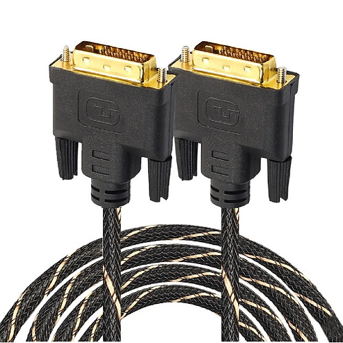 Wewoo Câbles DVI 24 + 1 Pin mâle vers DVI 24 + 1 Pin Adaptateur réseau 5m