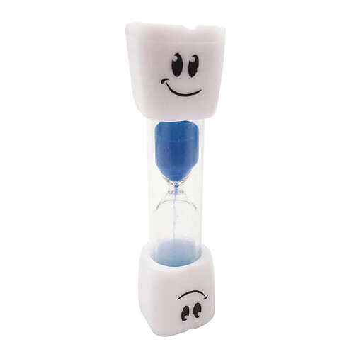 brosse à dents minuterie sablier enfants sourire sable oeuf horloge minuterie 3 min bleu