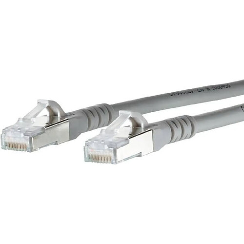 Metz CONNECT Cat.6A 25m Cat6a S/FTP (S-STP) Gris câble de réseau - Câbles de réseau (25 m, Cat6a, S/FTP (S-STP), RJ-45, RJ-45, Gris)