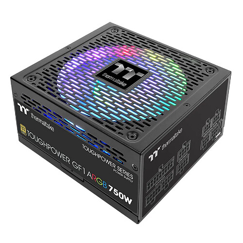 THERMALTAKE Alimentation ATX 750W - 80+ GOLD Modulaire RGB - GF1