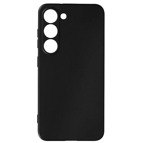 Avizar Coque pour Samsung Galaxy S23 Silicone Gel Souple Ultra-fine 0.3mm noir