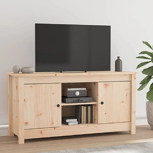 vidaXL Meuble TV 103x36,5x52 cm Bois de pin massif