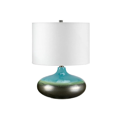 Elstead Lighting Lampe de table Laguna Porcelaine Graphite,Turquoise