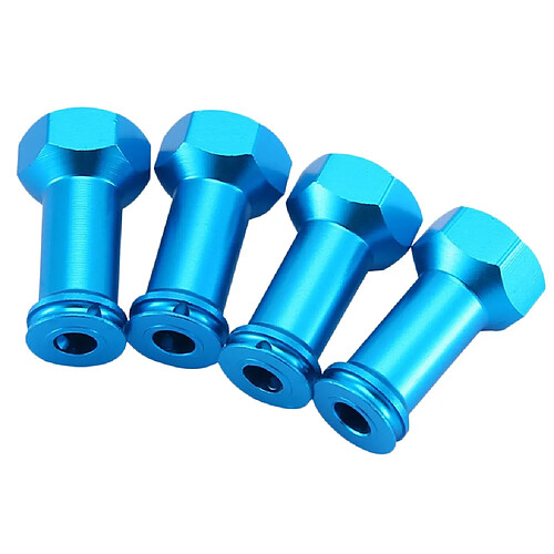 Adaptateur hexagonal d'entraînement de moyeu de roue de 24mm pour voiture de chenille télécommandée au 1/16 x4 bleu