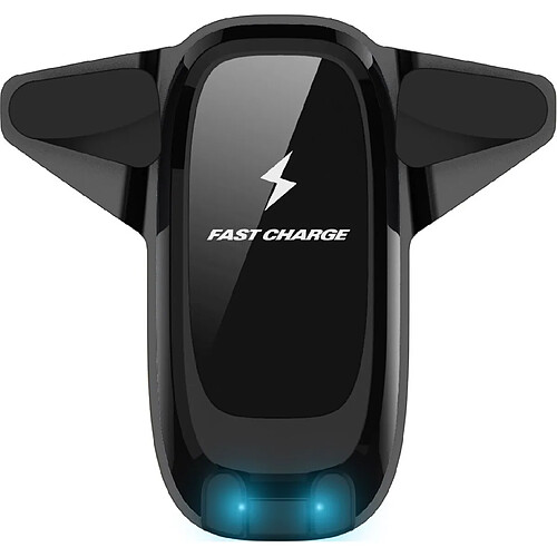 Chrono Chargeur sans Fil de Voiture, Charge Qi 10W, Support de Chargeur pour Téléphone Galaxy S10 S9 S8 S8 + S7 Edge, Charge Stand 2 en 1 pour iPhone 11 Pro XS XSMax 8 Plus Huawei et Plus(Noir)