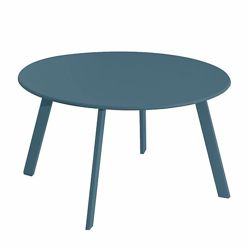 BigBuy Home Table Marzia Bleu Acier Acier 70 x 70 x 40 cm