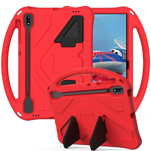 Coque en TPU antichoc, EVA rouge pour votre Samsung Galaxy Tab S7 FE/Tab S7 Plus