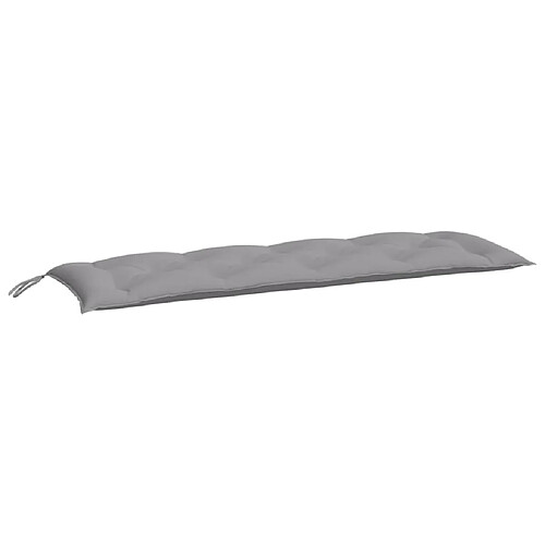 Maison Chic Coussin Confort | pouf | Coussin de banc de jardin gris 150x50x7 cm tissu oxford -GKD95101