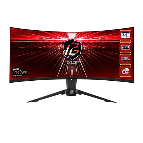 Écran ASRock PG34WQ15R2B 34" VA LCD Flicker free 50 / 60 Hz 165 Hz