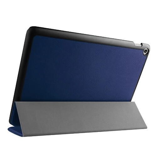 Wewoo Housse Étui bleu foncé pour ASUS ZenPad 10 / Z300 Custer Texture Horizontal en cuir Flip avec 3-pliage titulaire